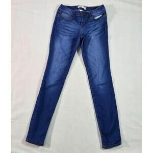 No‎ Boundaries Blue 5-pocket Button Closure Skinny Jeans Size 7